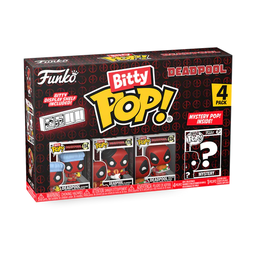 DEADPOOL - Bitty Pop 4 Pack 2.5cm - Bathtime - 2