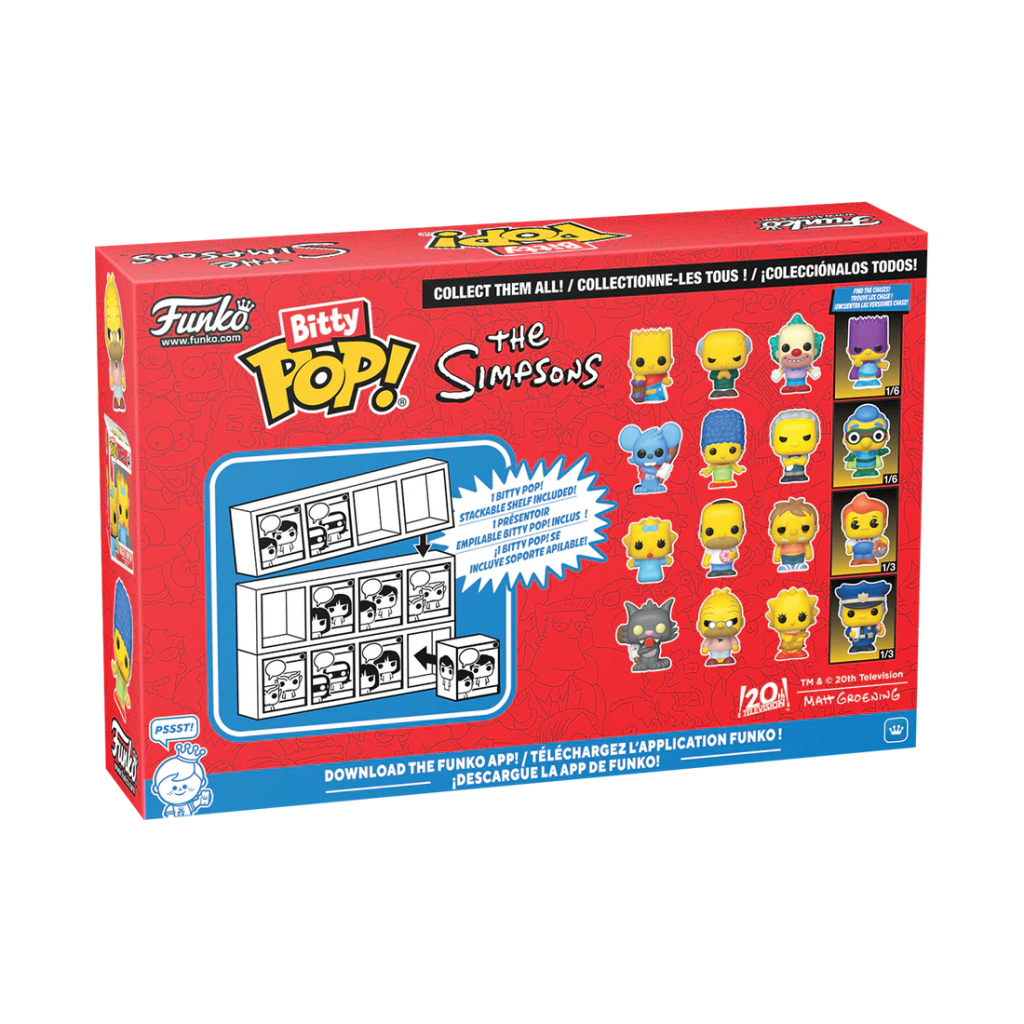 SIMPSONS - Bitty Pop 4 Pack 2.5cm - Itchy - 2