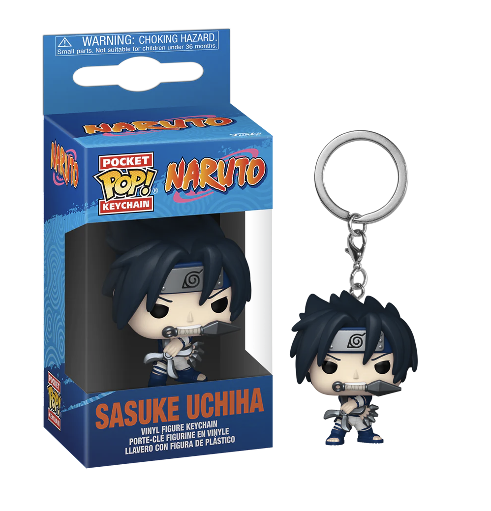 NARUTO CLASSIC Pocket Pop Keychain Sasuke Uchiha ShopForGeek