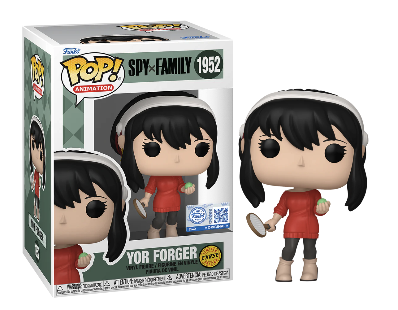 SPY X FAMILY - POP N° 1952 - Yor Forger Avec Chase (Red Sweater)