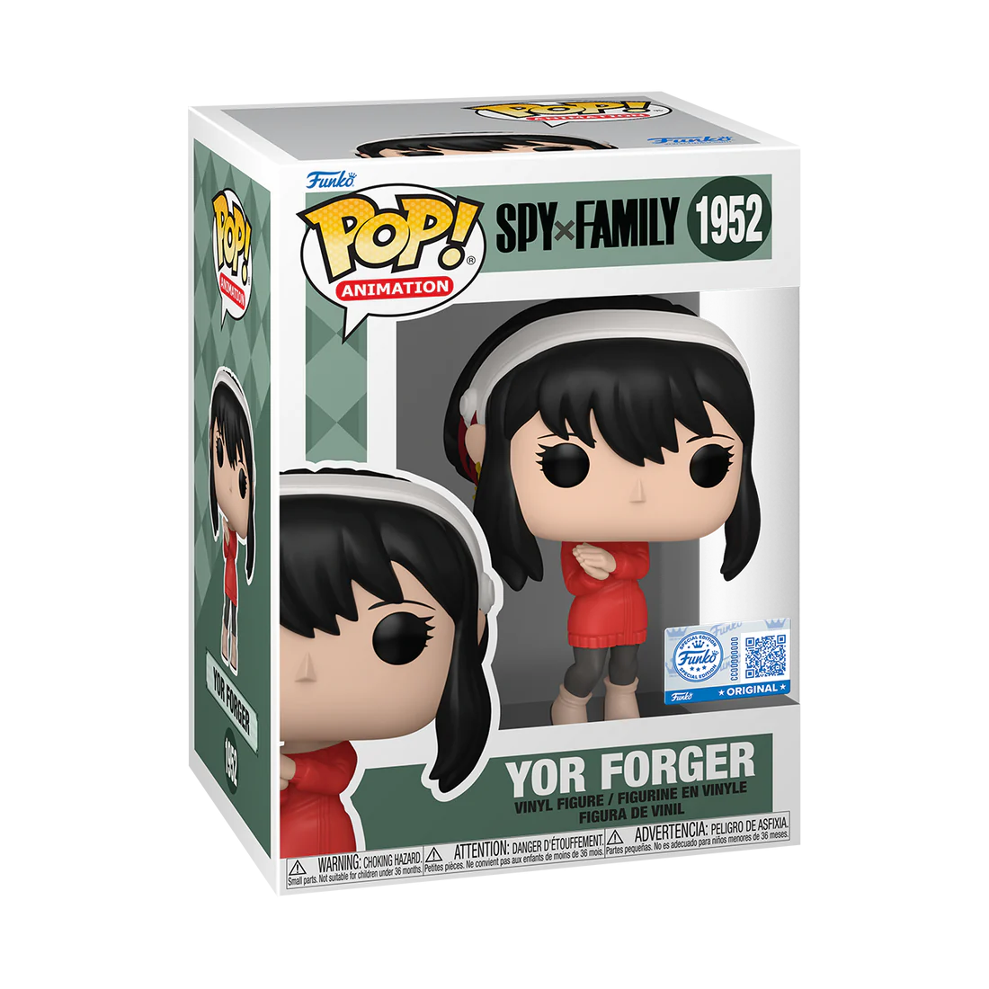 SPY X FAMILY - POP N° 1952 - Yor Forger Avec Chase (Red Sweater)