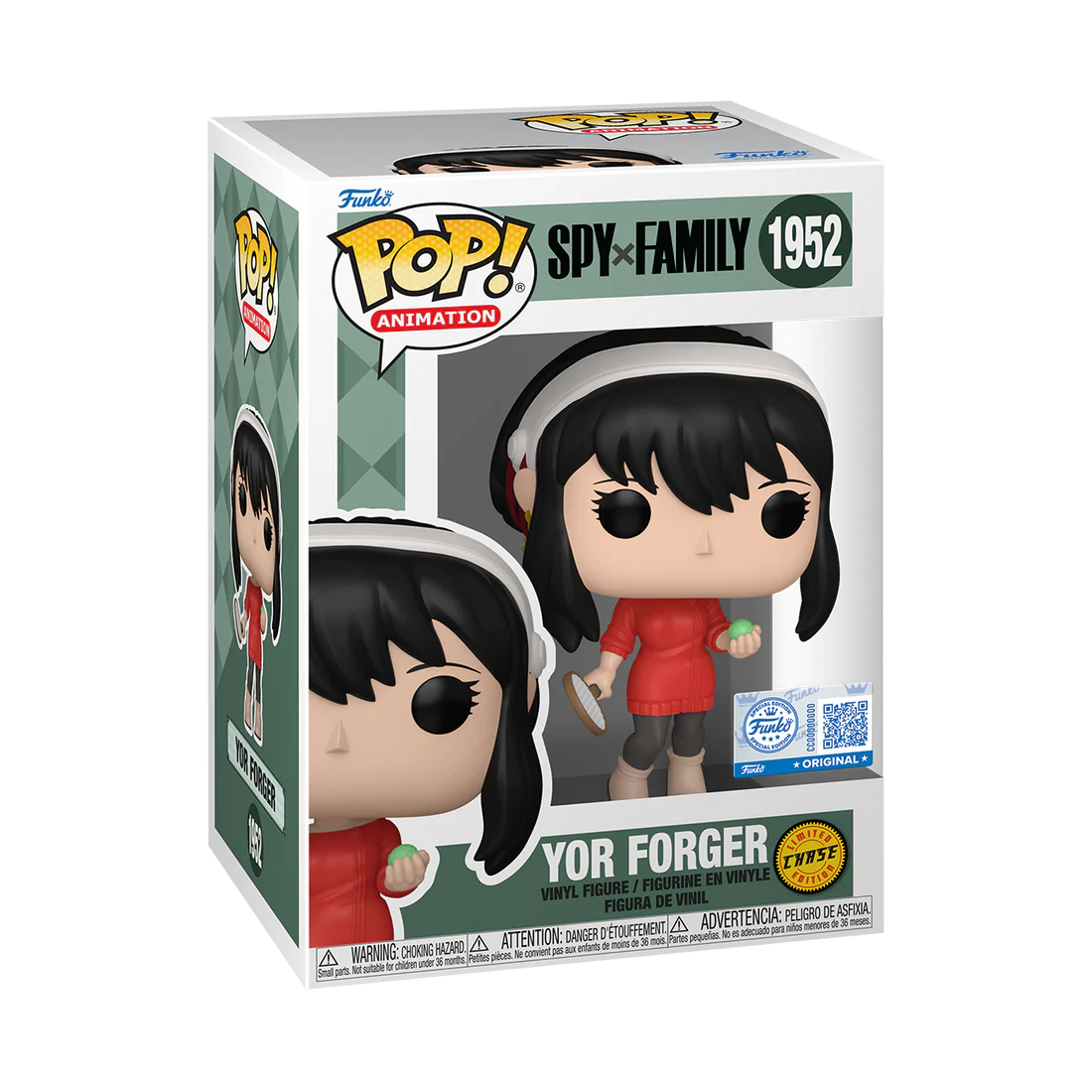 SPY X FAMILY - POP N° 1952 - Yor Forger Avec Chase (Red Sweater)