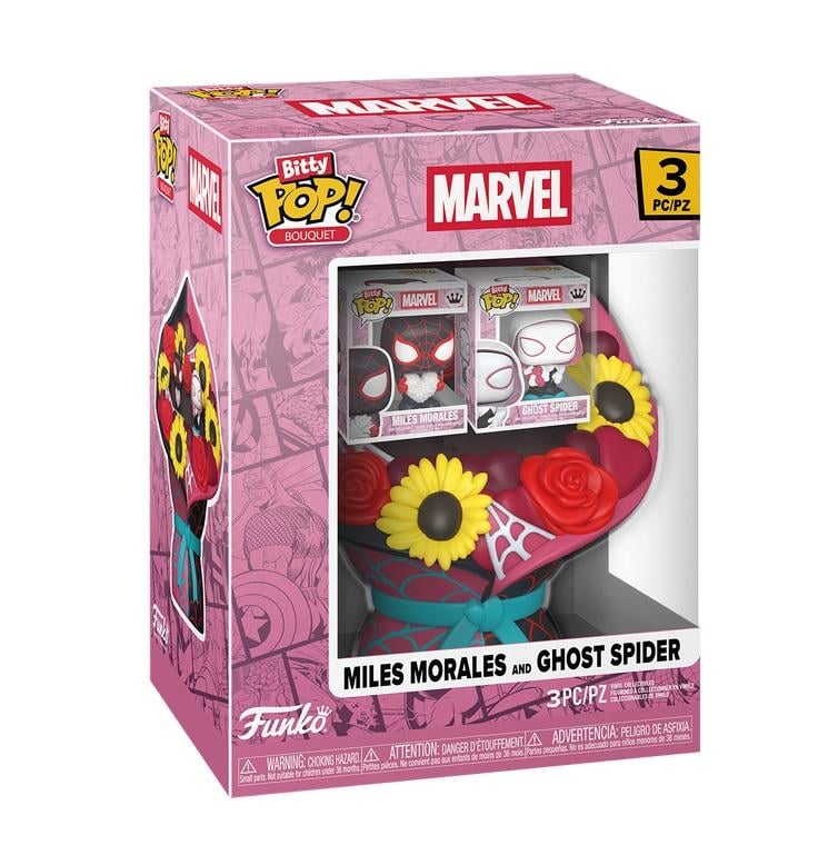 SM VALENTINES - Miles Morales & Ghost Spider - Bitty Pop Bouquet - 2