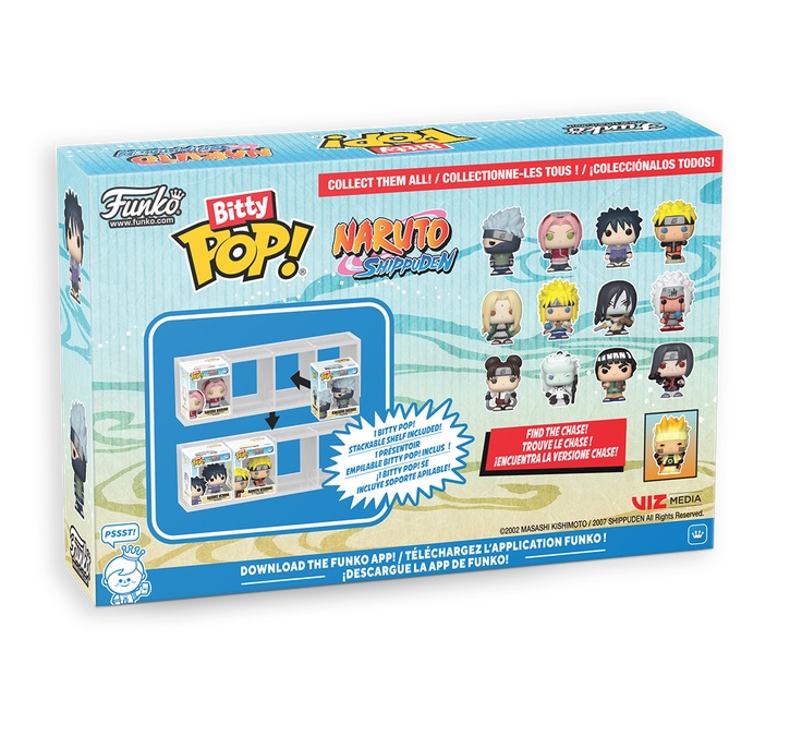 NARUTO SHIPPUDEN - Bitty Pop 4 Pack 2.5cm - Battles