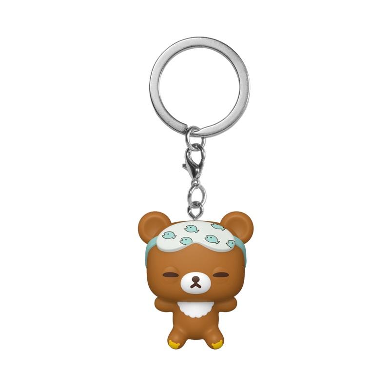 RILAKKUMA - Pocket Pop Keychain - Chairoikoguma Sleepy - 3