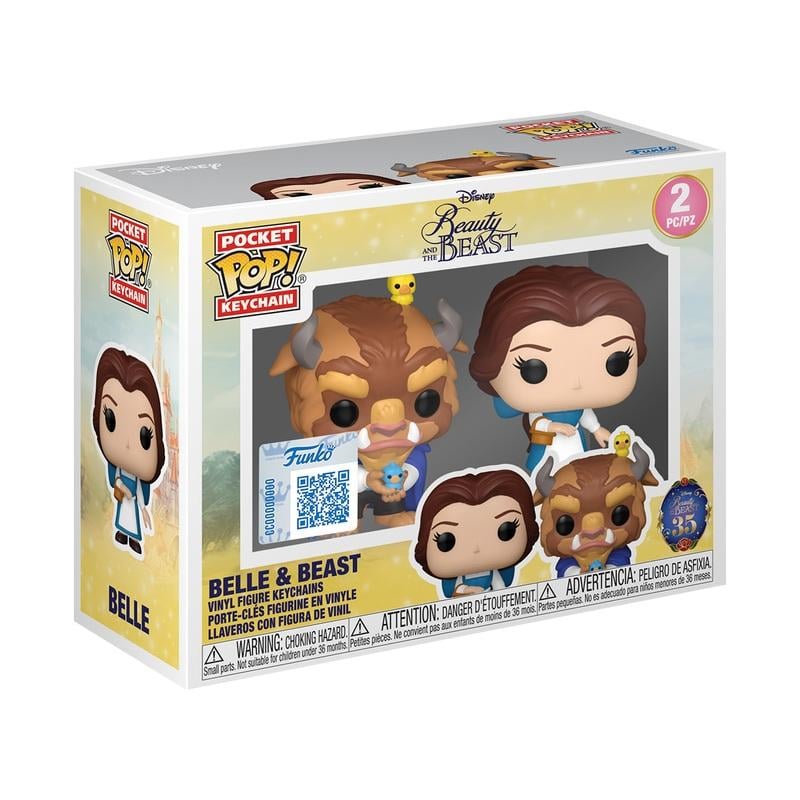 BEAUTY AND THE BEAST - Pocket Pop Keychains 2 Pack - 2