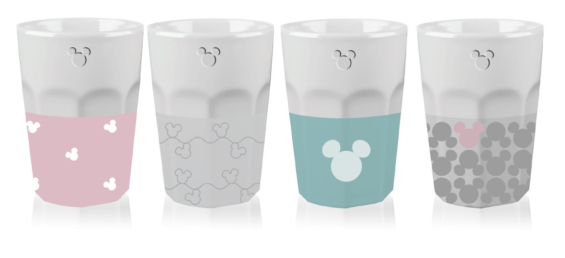 DISNEY Tumbler Set Mickey Summer Pastel