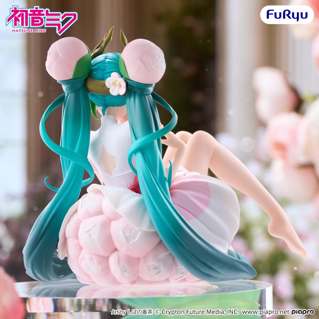 HATSUNE MIKU -Flower Fairy White Plum -Statuette Noodle Stopper 12.5cm - 3
