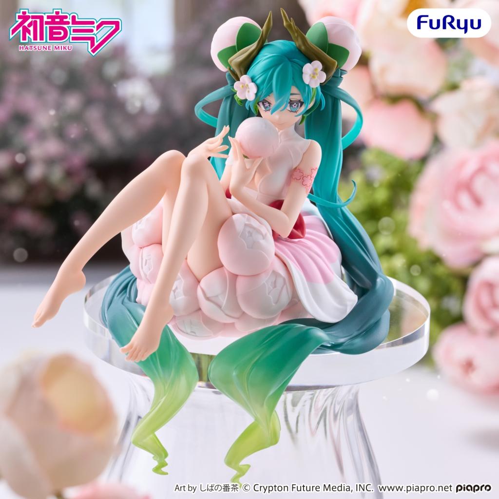 HATSUNE MIKU -Flower Fairy White Plum -Statuette Noodle Stopper 12.5cm - 4
