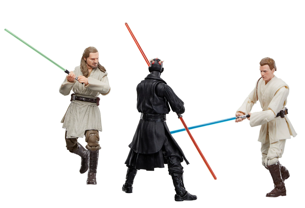 STAR WARS - Obi-Wan, Dark Maul, Qui-Gon- 3 Fig. Pack Black Series 15cm - 2