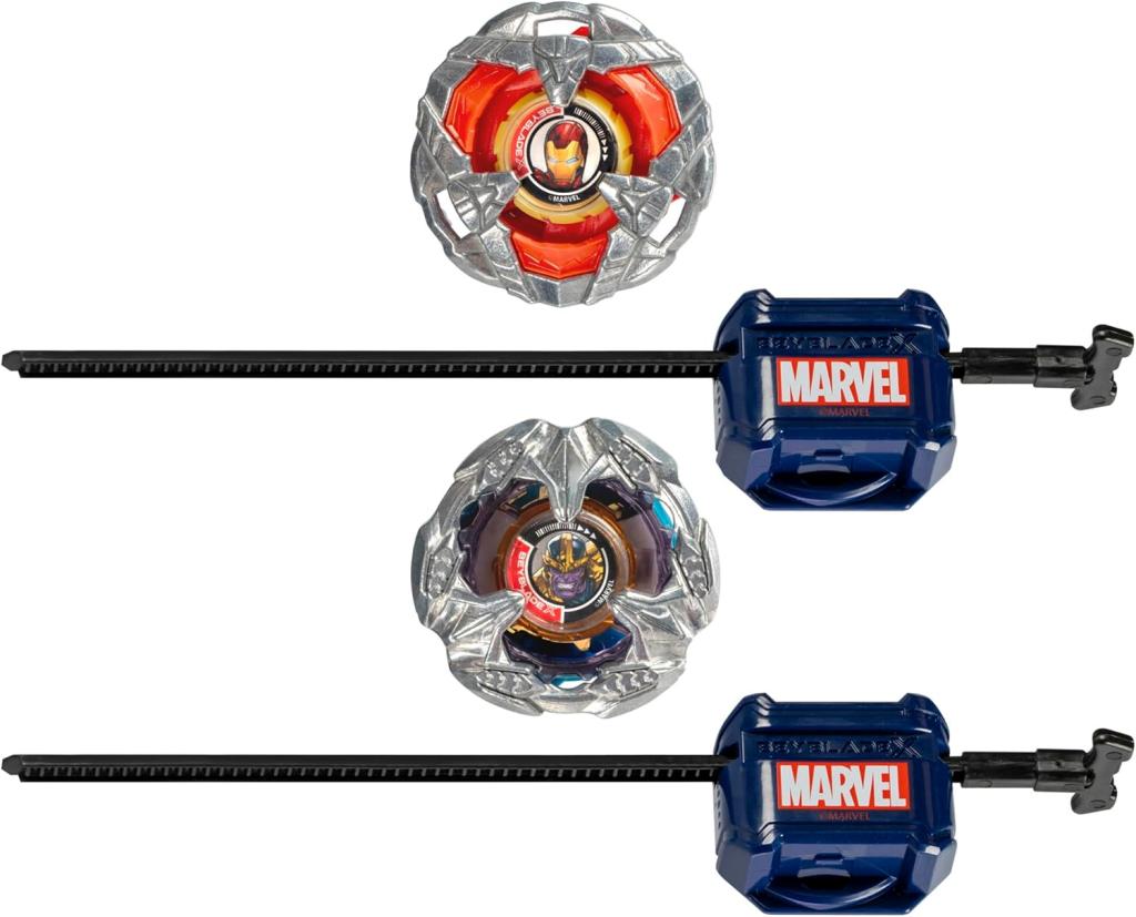BEYBLADE X - Marvel Iron Man 4-80B & Thanos 4-60P Dual Pack - 2