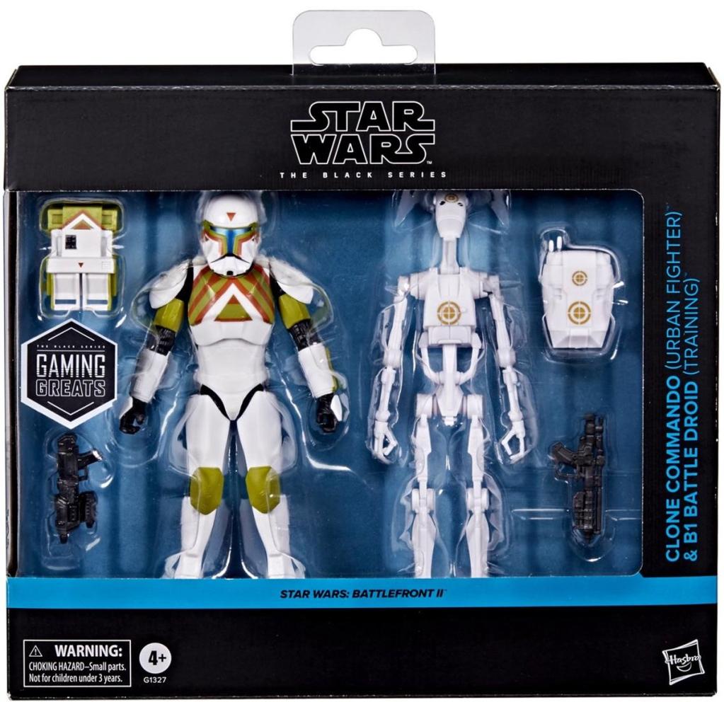 STAR WARS - Clone Commando & B1 Battle Droid - Black Series 15cm - 2