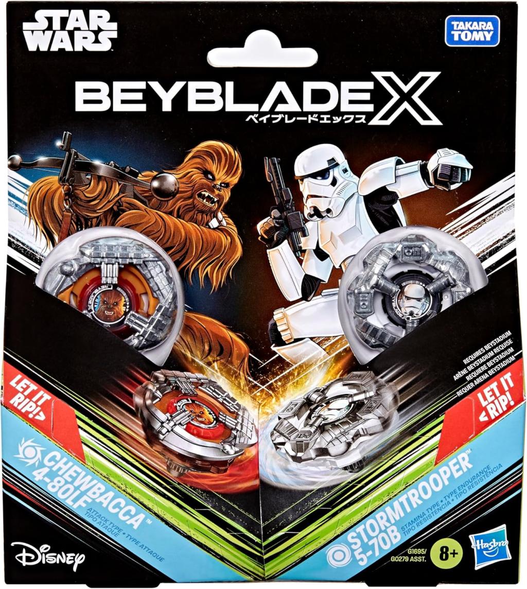 BEYBLADE X - Chewbacca 4-80LF & Stormtrooper 5-70B - 3