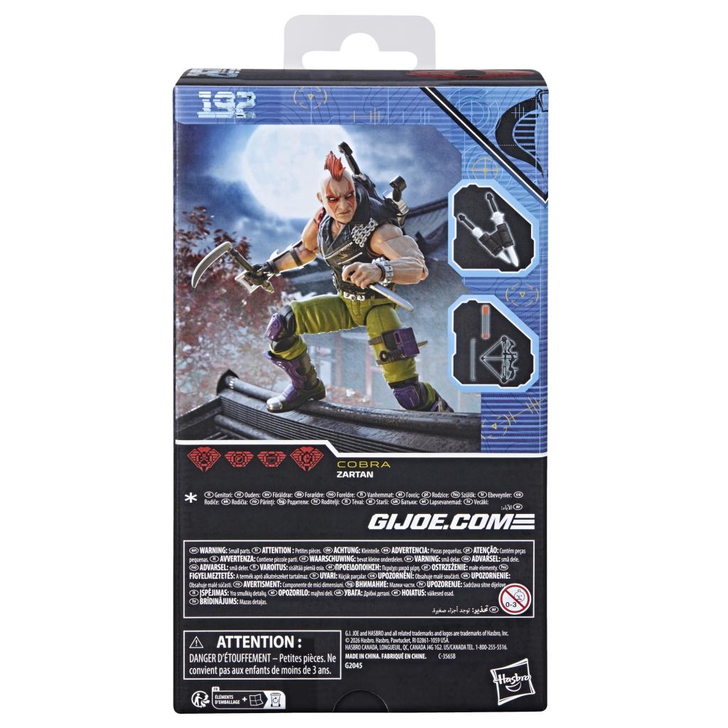 G.I. JOE - Zartan - Figurine Classified Series #192 15cm - 6