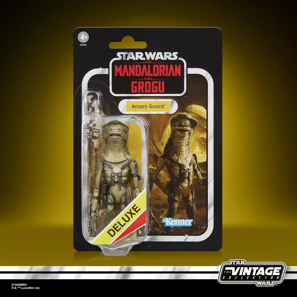 THE MANDALORIAN & GROGU -Amani Guard -Figurine Vintage Collection 10cm - 2