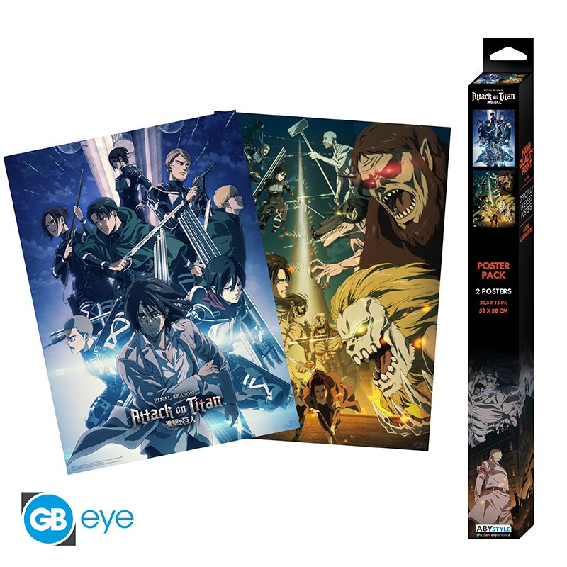 ATTACK ON TITANS - Set 2 - Set 2 chibi posters '52x38'_IMAGE_1