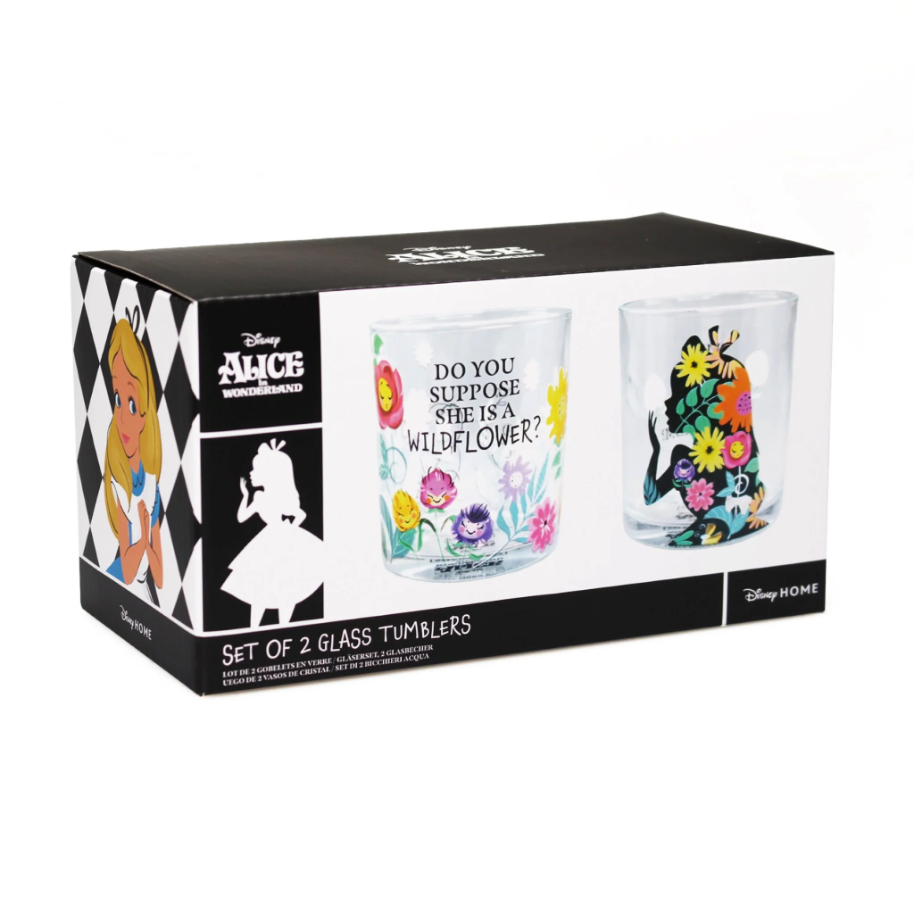ALICE AU PAYS DES MERVEILLES - Set de 2 Verres - 3