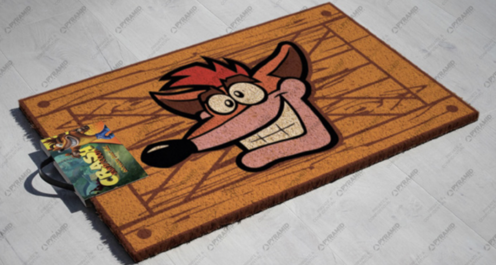 CRASH BANDICOOT Paillasson 40X60 Extra Life Crate Paillasson Pyramid