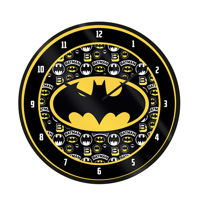 BATMAN - Logo - Plastic Clock 25cm Diameter_IMAGE_1