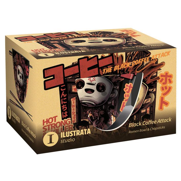 ILUSTRATA - Black coffee attack - Bol Ramen Set - 2