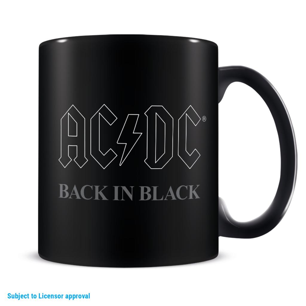 AC/DC - Back In Black - Mug 315ml et Chaussettes 41-45 - 3