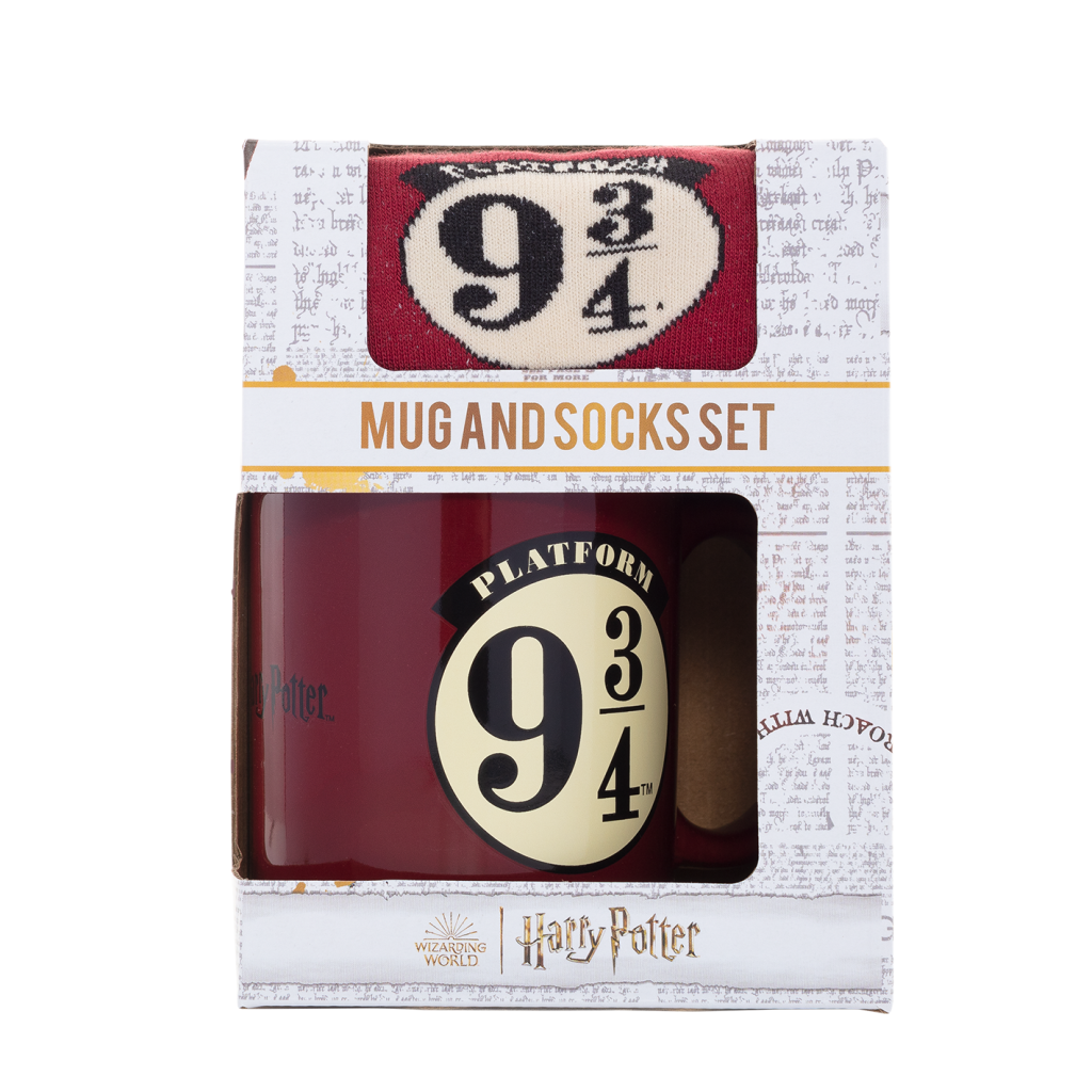 HARRY POTTER - Plateforme 9 3/4 - Mug 315ml et Chaussettes 41-45 - 3