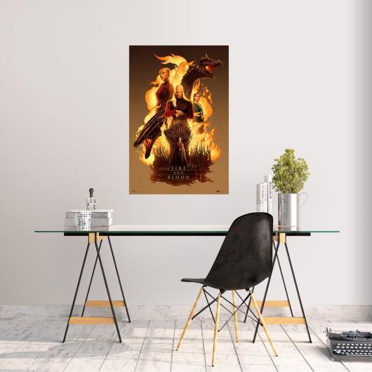 HOUSE OF DRAGONS - Fire & Blood - Poster 61 x 91cm - 2