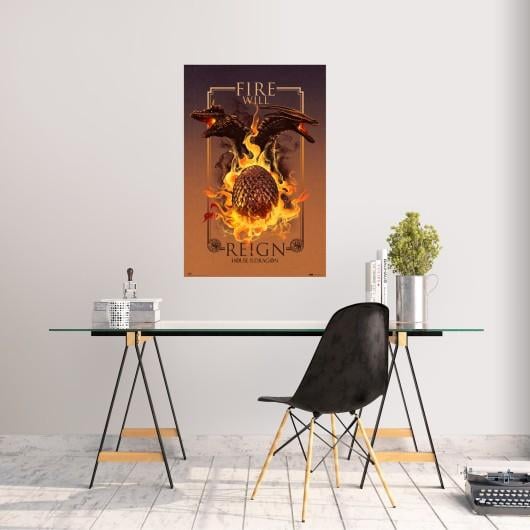 HOUSE OF DRAGONS - Fire Will Reign - Poster 61 x 91cm - 2