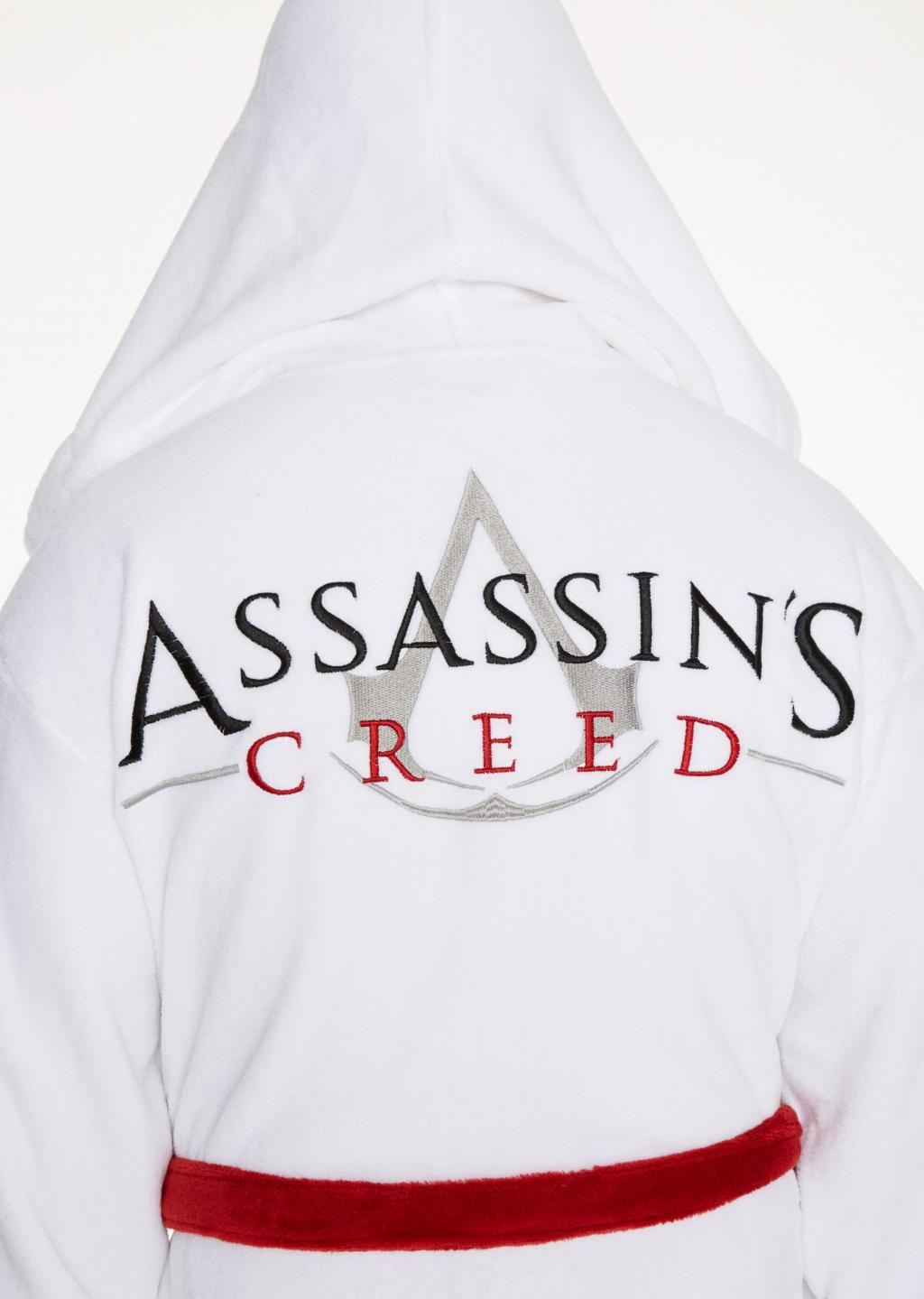 ASSASSIN'S CREED - White - Fleece Bathrobe : ShopForGeek.com: Dressing ...