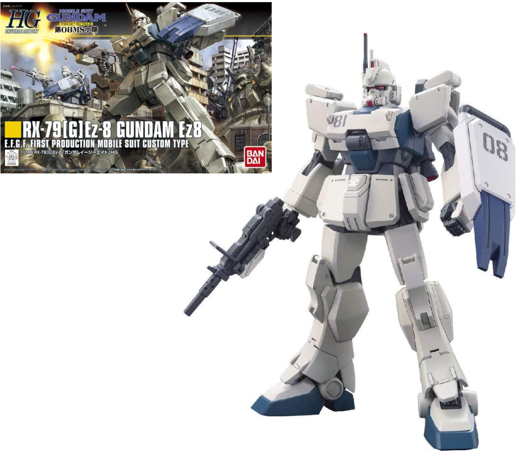 GUNDAM Model Kit HG 1/144 Gundam EZ8 13CM Model Kit Bandai Model Kit