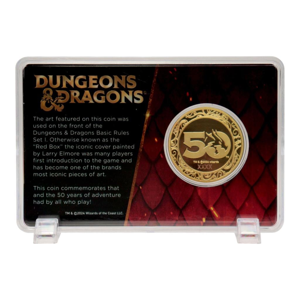 DONJONS & DRAGONS - 50th - Pièce Plaqué Or 24k Edition Limitée - 3