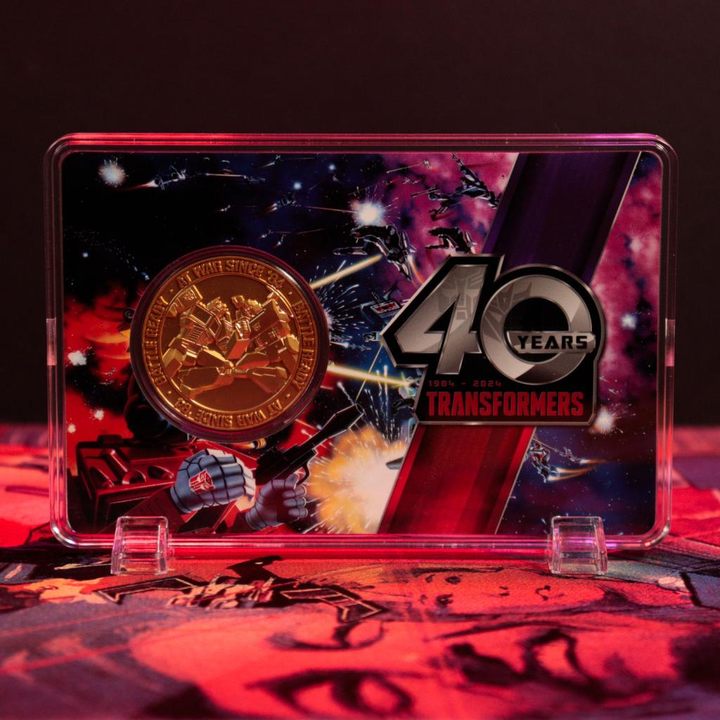 TRANSFORMERS - 40th Anniversary - Pièce Plaqué Or 24k Edition Limitée - 4