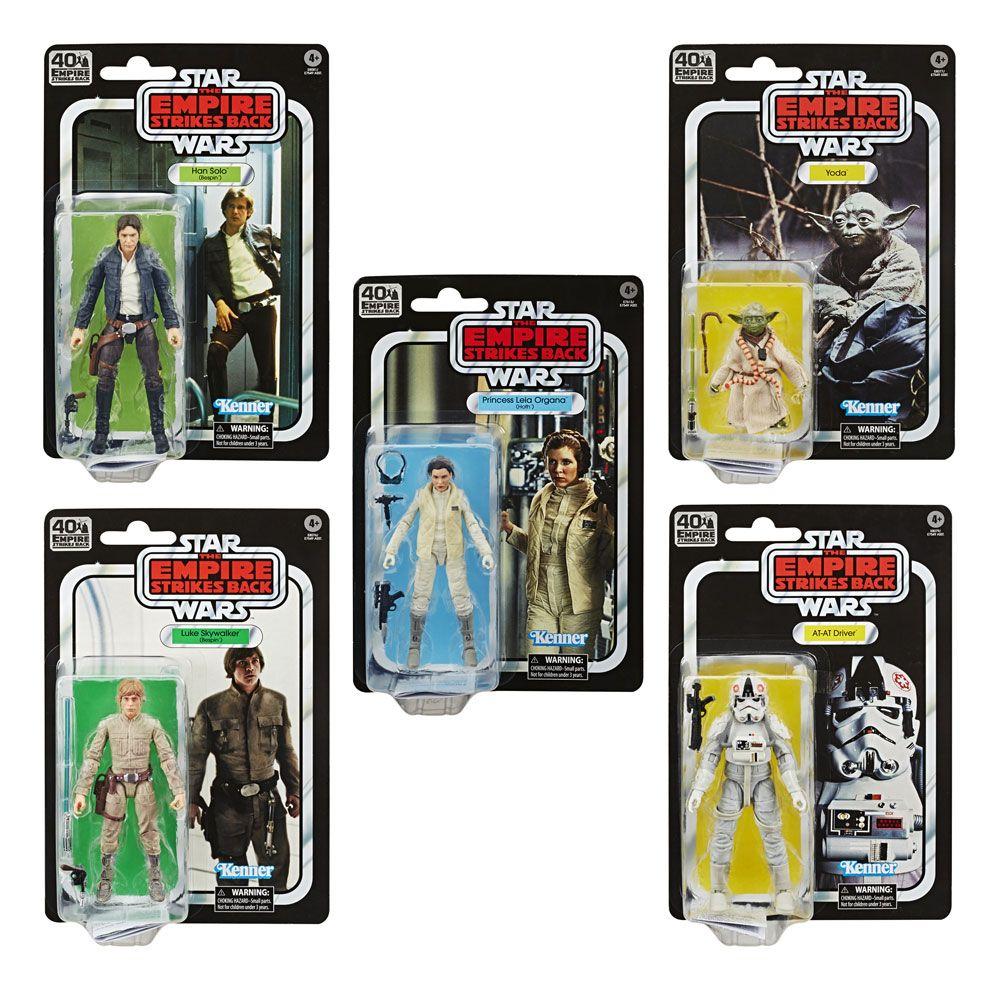 STAR WARS Empire Strikes Back 40 Th Ann. Black Series Fig. Ass 5 Pc