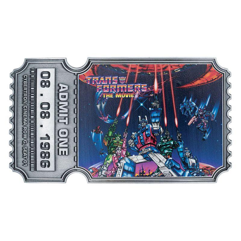TRANSFORMER THE MOVIE - 40th Anniv. - Metal Replica Movie Ticket - 3