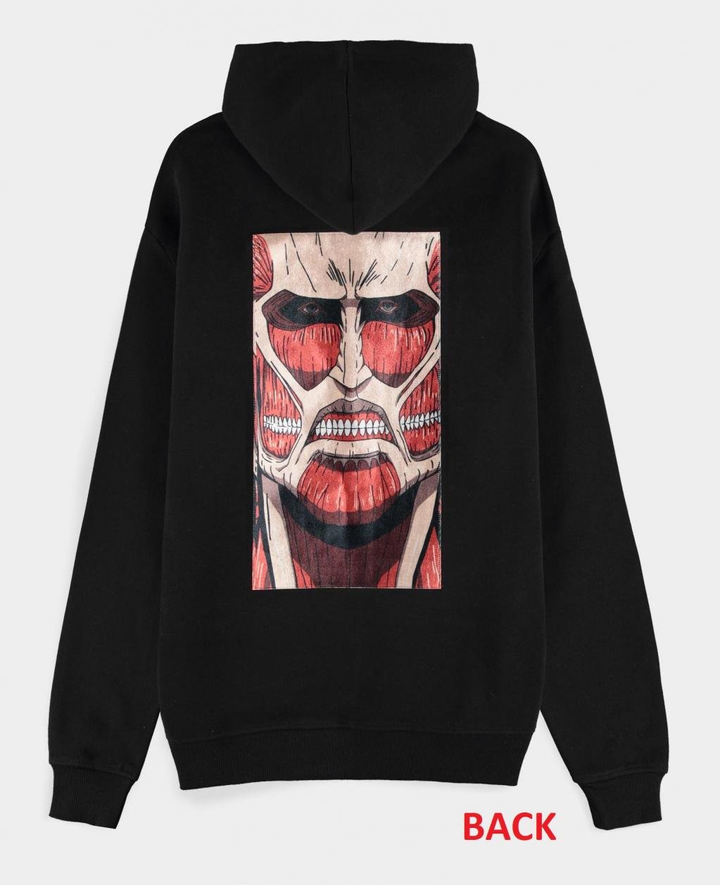ATTACK ON TITAN Colossus Titan Men's Zipper Hoodie (XL
