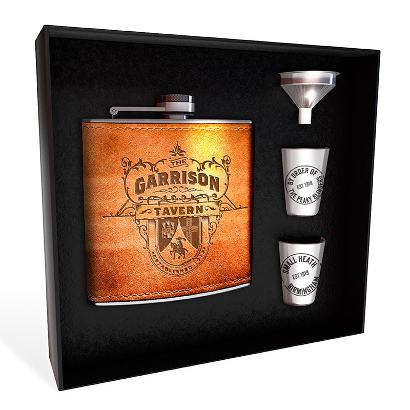 PEAKY BLINDERS - Garrison - Set Hip Flask 170ml + 2 Shooters 30ml_IMAGE_1