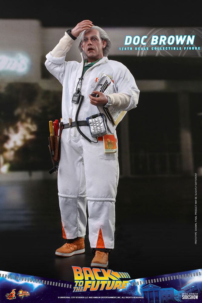 RETOUR VERS LE FUTUR - Doc Brown - Statuette 30cm : :  Figurine Hot Toys Retour vers le futur