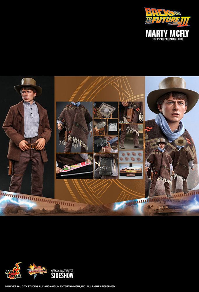 RETOUR VERS LE FUTUR III - Marty McFly - Statuete articulée 28cm :  : Figurine Hot Toys Retour vers le futur