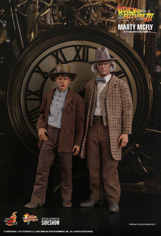 Figurine Hot Toys Retour Vers Le Futur 3 - Doc Brown 1/6 - 32 Cm - Neuve