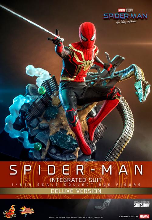 Figurine en carton Spiderman tisse sa toile d'araignée Hauteur 116 cm