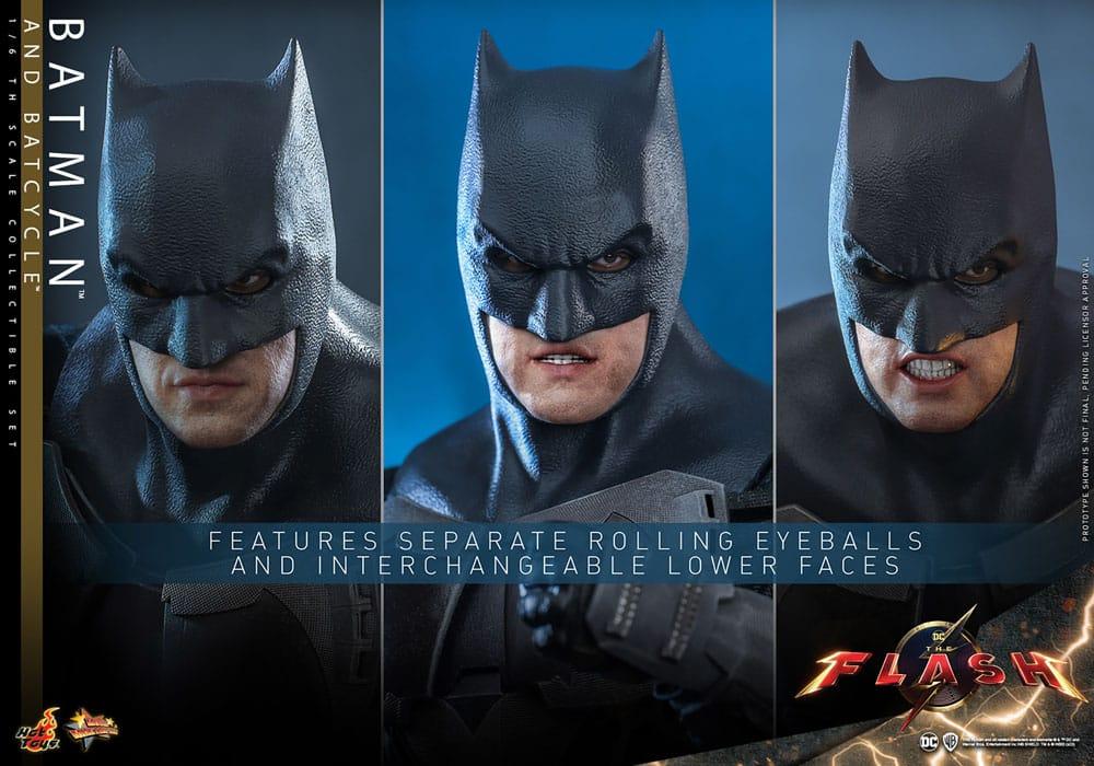 THE FLASH - Batman & Batcycle Set - Figurine Movie Masterpiece 30cm - 5