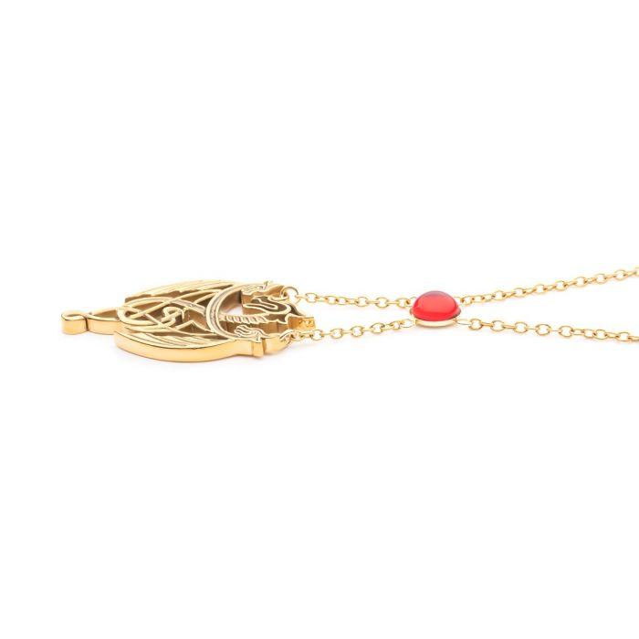 HOUSE OF THE DRAGONS - 3 Dragons - Collier Pendentif avec Pierre - 3