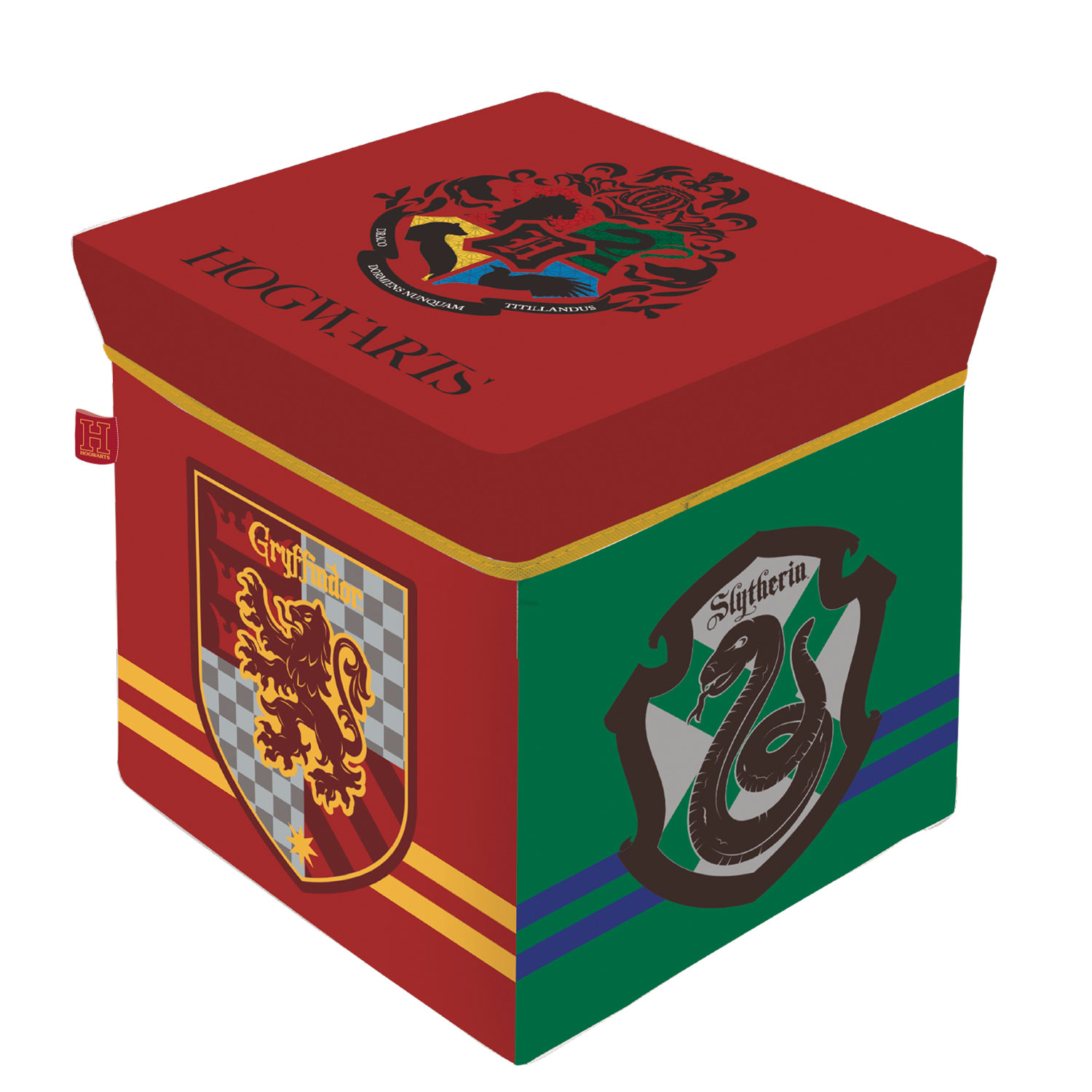 Harry Potter Poudlard Bac De Rangement Pliable Avec Couvercle | Panier En Tissu Avec Poignées, Organiseur De Placard Cube | Cadeaux Et Objets De Collection Wizarding World | 38,1 X 61 Cm