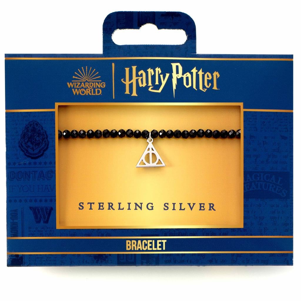 HARRY POTTER -Deathly Hallows -Sterling Silver Charm & Pearls Bracelet - 2