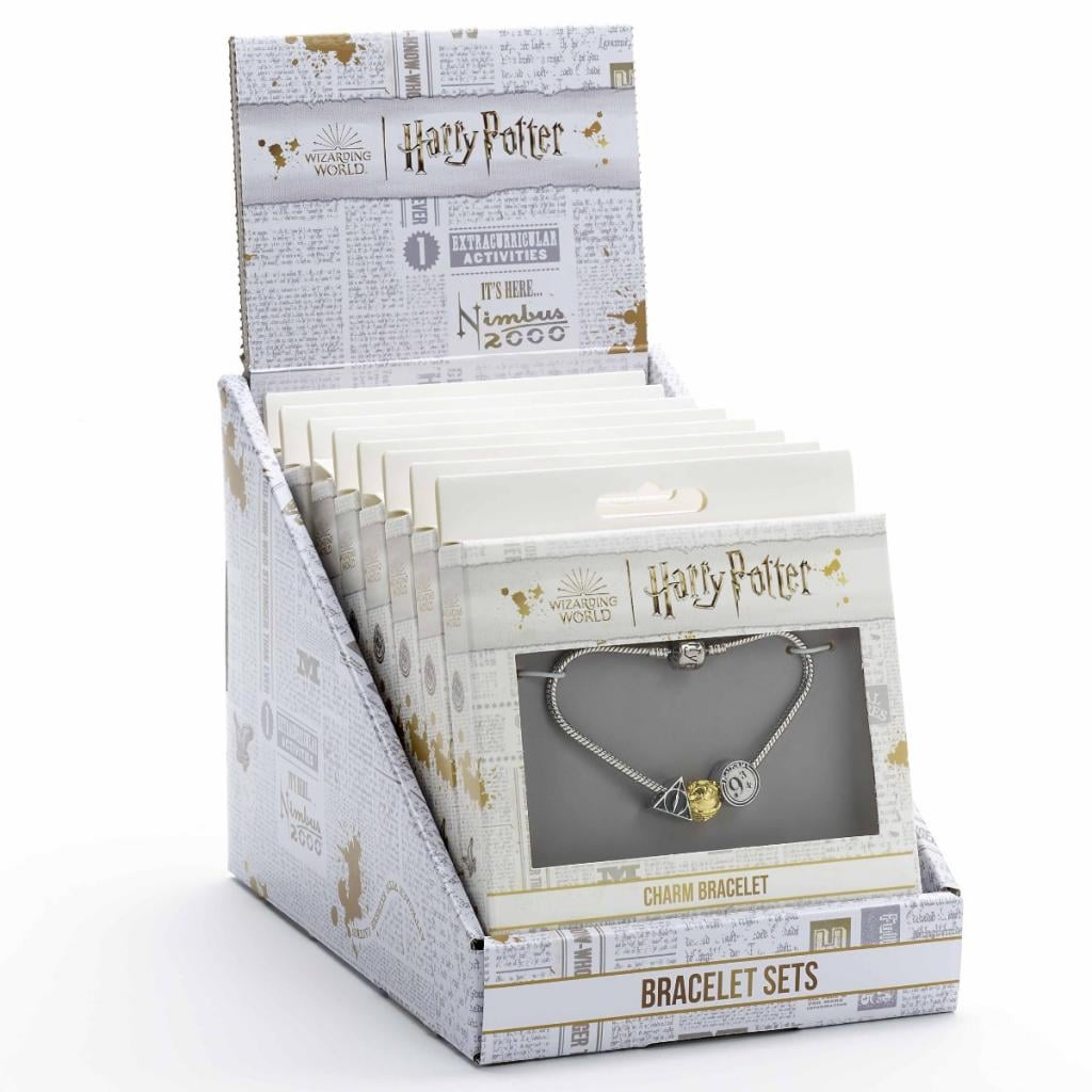 HARRY POTTER - Display - Bracelet avec 3 Charmes X 10 - Plaqué Argent - 2