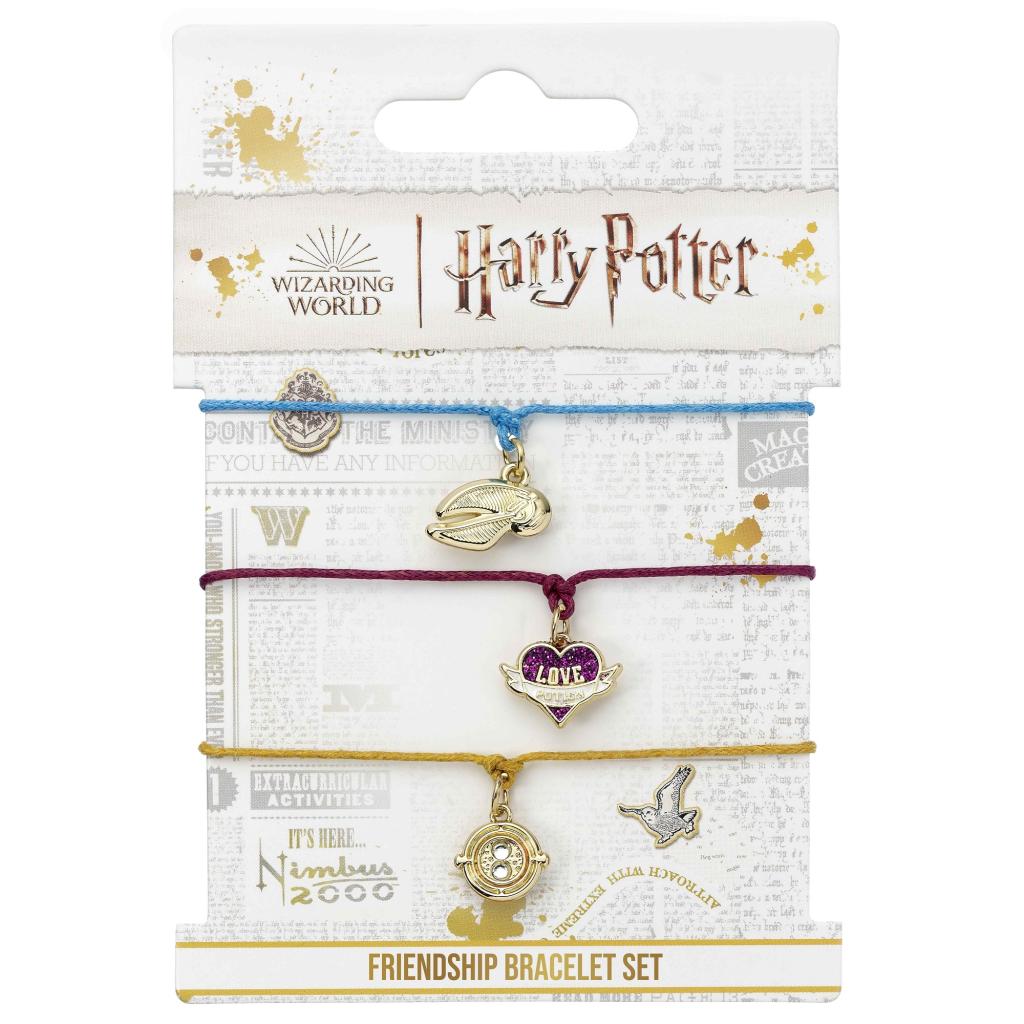 HARRY POTTER - 3 Bracelets Fantaisies Ajustables + Pendentifs BPG - 3