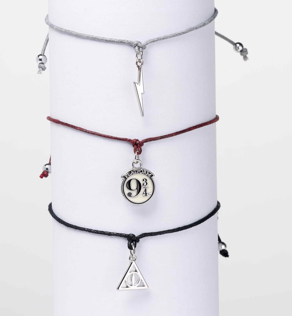 HARRY POTTER - 3 Bracelets Fantaisies Ajustables + Pendentifs RGB - 2
