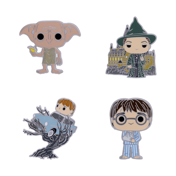 HARRY POTTER - Funko 4pk Pin Set - Anniversary Chamber of Secrets - 2