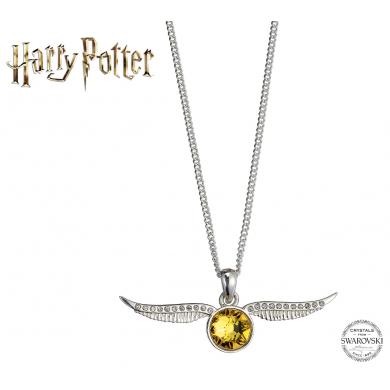 Swarovski Golden Snitch Necklace HARRY POTTER Crystals