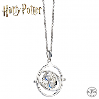 HARRY POTTER Time Turner Crystals Sterling Silver Necklace